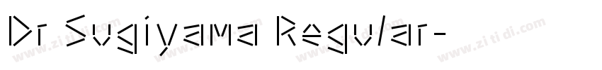 Dr Sugiyama Regular字体转换